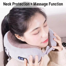 Cargar imagen en el visor de la galería, Almohada de masaje multifuncional en forma de U, almohada de masaje por vibración, masajeador de columna Cervical, Protector eléctrico para cuello MOD GH3076
