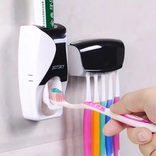 Cargar imagen en el visor de la galería, Dispensador de pasta de dientes automático, soporte de pared a prueba de polvo, soporte de pared para almacenamiento, exprimidor de Set de accesorios de baño MOD GH1723
