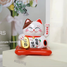 Cargar imagen en el visor de la galería, Nuevo gato de la suerte Solar que sacude la cabeza decoración del coche accesorios creativos de dibujos animados del coche varios diseños MOD ZH109,ZH111
