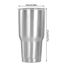 Cargar imagen en el visor de la galería, Vaso de acero inoxidable con tapas de sellado, termo de doble pared, aislado al vacío, taza de café, cerveza, agua, 30oz MOD 15989-2
