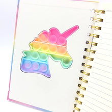 Cargar imagen en el visor de la galería, Cuadernos de dibujos animados Kawaii A5 para niños, juguetes antiestrés, alivio sensorial, descompresión, juguete blando para apretar pop it MOD 8657
