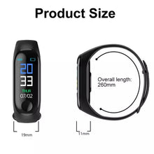 Cargar imagen en el visor de la galería, Reloj inteligente M4 con Bluetooth, pulsera con rastreador de Fitness, podómetro, monitor de ritmo cardíaco y presión arterial, resistente al agua
