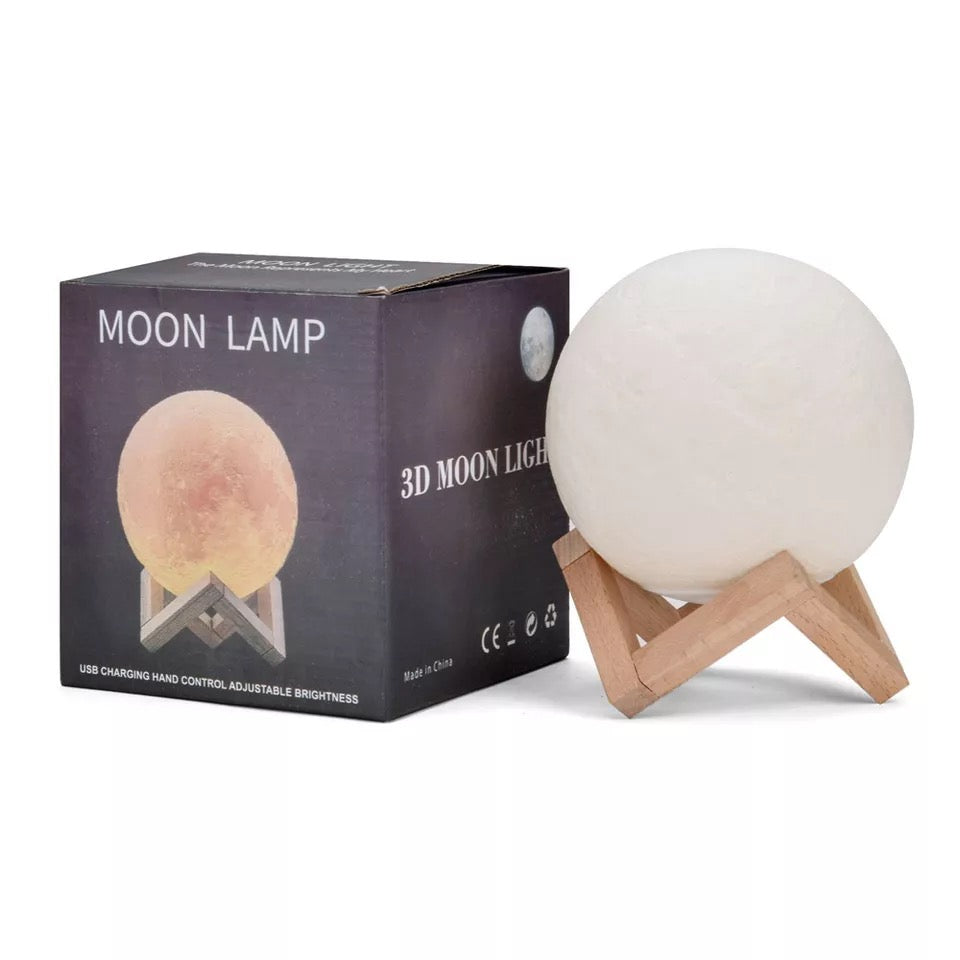Lámpara de Luna 3D con control luz blanca. 15 cm alto MOD 907