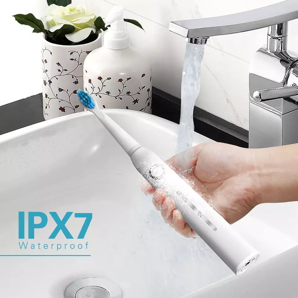 Cepillo de dientes eléctrico 30,000 minutos batería  ultrasónico para adulto, recargable, lavable, electrónico, con temporizador TOOTHBRUSH. MOD IB 1