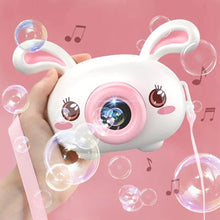 Cargar imagen en el visor de la galería, Divertida y bonita cámara de dibujos animados para niños, máquina de burbujas para bebés, máquina de burbujas automática para exteriores, regalo sorpresa para juguetes de baño - mychinashop.com
