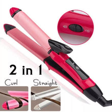 Cargar imagen en el visor de la galería, Plancha de pelo multifunción 2 en 1 para mujer, rizador de pelo, herramientas de belleza para mujer, rizador de pelo profesional Mod FD2009 - mychinashop.com

