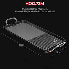 Cargar imagen en el visor de la galería, Parrilla Grande Comal Cocina 48X28cm  MOD HOG.729
