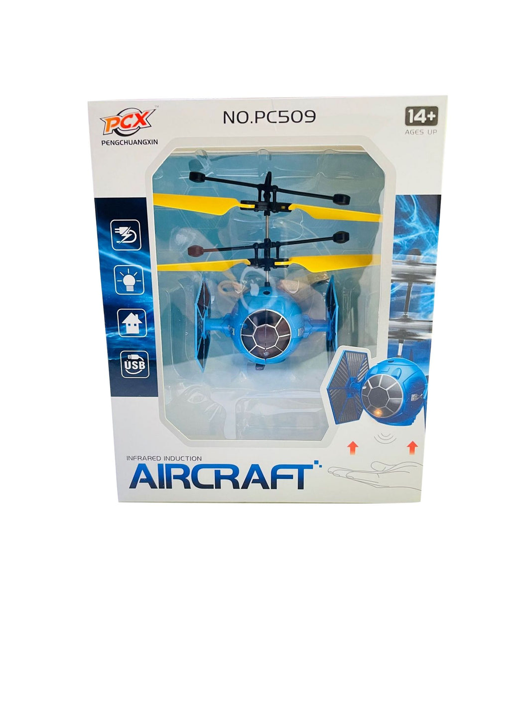 Nave espacial imperio aeronave electrónica de inducción por infrarrojos, Control remoto, juguetes, helicóptero con sensor mágico MOD 508