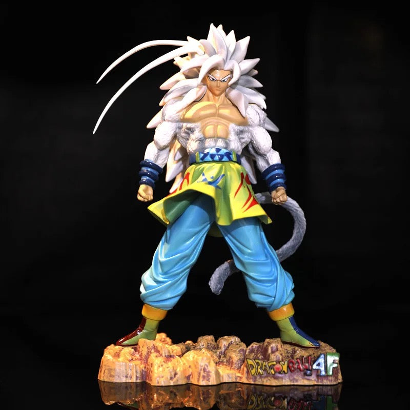 figura de Dragon Ball, Super Saiyan, Dios blanco, Super Five Sun, Wukong, Kakarot, Jiyi, Kungfu, juguete hecho a mano, modelo de decoración