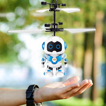 Cargar imagen en el visor de la galería, Robot Mini Robot volador de inducción infrarroja, juguete de helicóptero con luz LED RC Mod 502 - mychinashop.com

