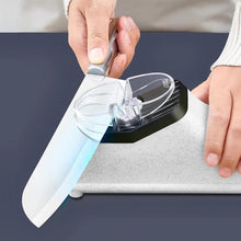 Cargar imagen en el visor de la galería, Afilador de cocina multifunción con batería integrada y carga USB, cortador automático ajustable - mychinashop.com
