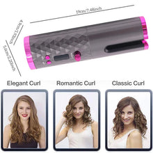 Cargar imagen en el visor de la galería, Rizador de pelo automático, plancha de cerámica para rizar el cabello, varita, rizador, inalámbrico, carga USB MOD 0629

