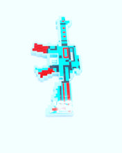 Cargar imagen en el visor de la galería, MINECRAFT juguetes de subpistola eléctrica luminosa para niños, juguetes de música con luz de mosaico, juegos de ametralladora MOD 9917
