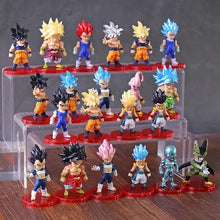 Cargar imagen en el visor de la galería, Llavero Figuras de acción de Dragon Ball Super, Son Goku, Vegeta, Broly, figura de acción de Buu, conjunto de Anime, Ultra instinto
