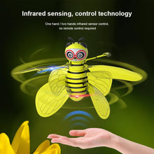 Cargar imagen en el visor de la galería, Minidron electrónico de inducción infrarroja recargable por USB para niños, juguete educativo de tecnología para interiores y exteriores MOD 8018 ABEJA
