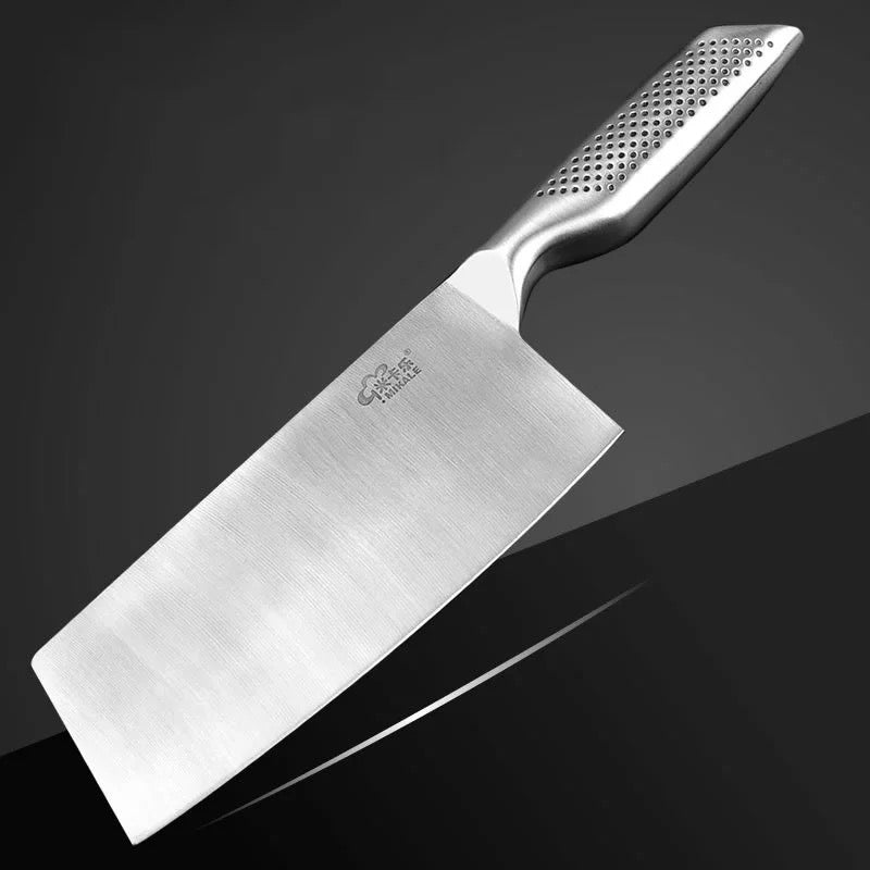 Machete Cuchillo de cocina de 7 pulgadas, utensilio japonés de acero inoxidable para Chef, carnicero, rebanador de carne, Santoku
