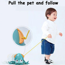 Cargar imagen en el visor de la galería, Juguetes de baño para bebés, juego de ducha de baño con diseño de pulpo, mecanismo de relojería, arrastre, agua, playa, Regalos divertidos para niños CALAMAR  MOD QC23
