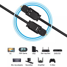 Cargar imagen en el visor de la galería, Digital Cable de sonido óptico Toslink W1129 chapado en oro - mychinashop.com
