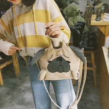 Cargar imagen en el visor de la galería, Bolso de pana perro pug MOD LH534
