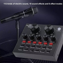 Cargar imagen en el visor de la galería, Tarjeta de sonido externa V8, auriculares con USB, micrófono, Webcast, entretenimiento Personal, Streamer, transmisión en vivo para PC, teléfono y ordenador MOD KIT micrófono V8
