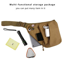 Cargar imagen en el visor de la galería, Funda de pistola de caza de nailon oculta para hombre, bolso de hombro para mano izquierda, antirrobo, bolsa de pecho, bolsa de pistola de almacenamiento táctico
