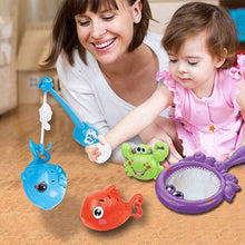 Cargar imagen en el visor de la galería, Juguetes de baño, juegos de pesca con red de peces, peces de chorro, cangrejo, piscina
