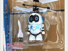 Cargar imagen en el visor de la galería, Robot Mini Robot volador de inducción infrarroja, juguete de helicóptero con luz LED RC Mod 502 - mychinashop.com
