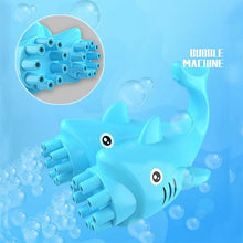 Cargar imagen en el visor de la galería, pistola de burbujas  TIBURÓN DOBLE CABEZA Juguete de pistola de burbujas de delfín para niños, soplador de burbujas de jabón de agua de verano, juguete de doble cabeza, máquina eléctrica de burbujas de tiburón MOD 804
