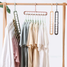 Cargar imagen en el visor de la galería, Colgador multifuncional para colgar ropa, Perchero de almacenamiento Horizontal y Vertical de doble uso para armario, ahorro de espacio MOD 1088
