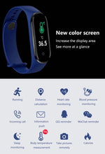 Cargar imagen en el visor de la galería, Pulsera inteligente M5 Pro con Bluetooth, reloj deportivo con rastreador, Monitor de ritmo cardíaco y presión arterial, resistente al agua
