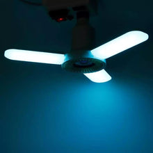 Cargar imagen en el visor de la galería, Foco con bocina iluminación regulable RGB música lámpara E27 luz Led para garaje Deformable Luz de techo con Altavoz bluetooth Control remoto Mod BL-023 - mychinashop.com
