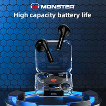 Cargar imagen en el visor de la galería, Monster-auriculares inalámbricos XKT01, cascos intrauditivos con Bluetooth 5,2, TWS, HiFi, micrófono, estéreo, 300mAh, originales
