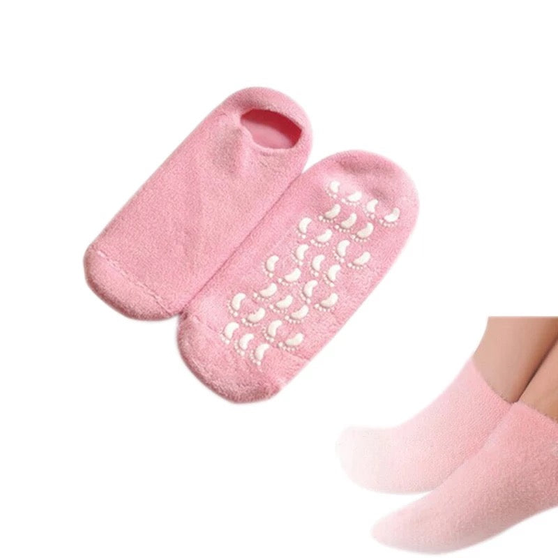 Guantes de silicona para calcetines, tratamiento exfoliante, mascarilla suave para el cuidado de la piel de los pies, Gel de SPA, guantes  MOD SE-591