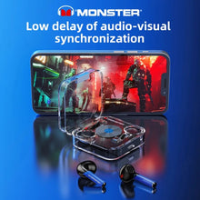 Cargar imagen en el visor de la galería, Monster-auriculares inalámbricos XKT01, cascos intrauditivos con Bluetooth 5,2, TWS, HiFi, micrófono, estéreo, 300mAh, originales
