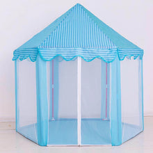 Cargar imagen en el visor de la galería, Castillo de princesas para niñas,casa de juegos portátil para niños, carpa plegable para bebés, juguetes para interiores y exteriore playa jardines CON LUZ  MOD 10582-11
