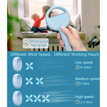 Cargar imagen en el visor de la galería, Ventilador 360° con tres velocidades color rosa - mychinashop.com
