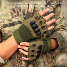 Cargar imagen en el visor de la galería, guantes para táctica militar sin dedos  guantes al aire libre deportes de tiro de la caza de Airsoft guantes para moto bicicleta mitad Mitad de dedo MOD ST
