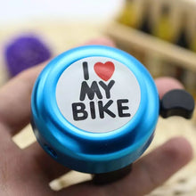 Cargar imagen en el visor de la galería, Timbre de manillar de bicicleta para I ❤️ MY BIKE ,  timbre de sonido fuerte, advertencia, minibocina para bicicleta MOD BICI 002
