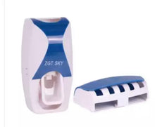 Cargar imagen en el visor de la galería, Dispensador de pasta de dientes automático, soporte de pared a prueba de polvo, soporte de pared para almacenamiento, exprimidor de Set de accesorios de baño MOD GH1723
