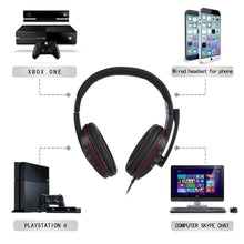 Cargar imagen en el visor de la galería, Auriculares universales con cable para ordenador y PC, auriculares con micrófono para jugadores de 3,5mm P30 - mychinashop.com
