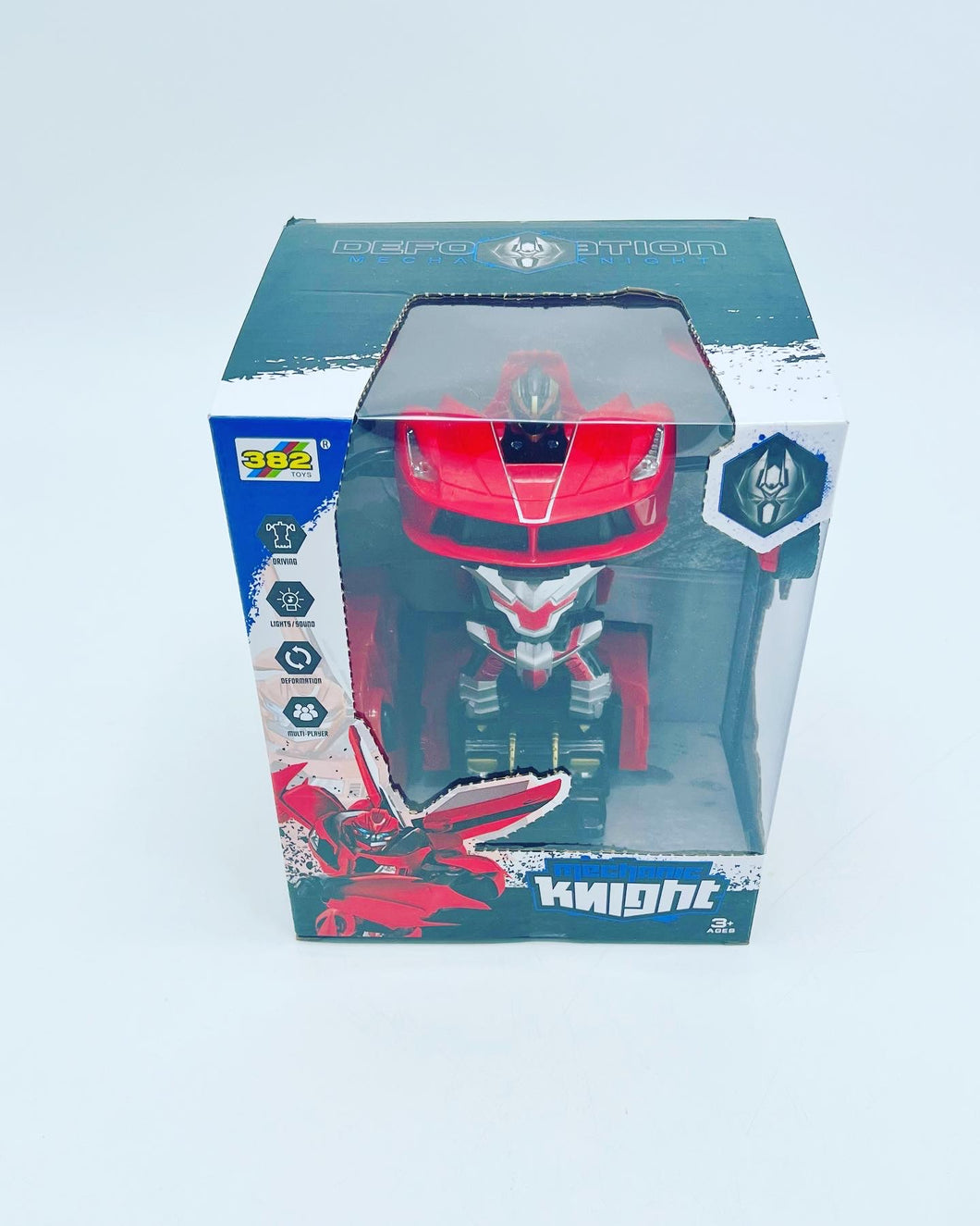 Robot transformable de juguete para niños, figura de acción, vehículo inercial transformable,  MOD E37E
