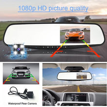 Cargar imagen en el visor de la galería, Espejo retrovisor doble cámara !! Cámara frontal y trasera Mod XC13 - mychinashop.com
