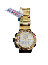 Cargar imagen en el visor de la galería, Reloj digital con correa de acero inoxidable y fechador y luz led BELLEDA

