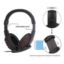 Cargar imagen en el visor de la galería, Auriculares universales con cable para ordenador y PC, auriculares con micrófono para jugadores de 3,5mm P30 - mychinashop.com
