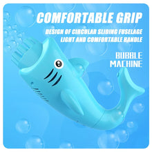 Cargar imagen en el visor de la galería, pistola de burbujas  TIBURÓN DOBLE CABEZA Juguete de pistola de burbujas de delfín para niños, soplador de burbujas de jabón de agua de verano, juguete de doble cabeza, máquina eléctrica de burbujas de tiburón MOD 804
