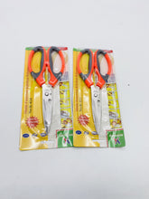 Cargar imagen en el visor de la galería, Tijeras de mango de goma y plástico, tijeras fuertes de cocina para el hogar, tijeras de acero inoxidable Mod JD-008 - mychinashop.com
