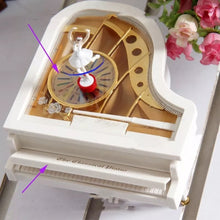 Cargar imagen en el visor de la galería, Caja de música de bailarina con forma de Piano, joyería de plástico, carrusel con manivela manual, mecanismo de caja de música MOD YL-2012
