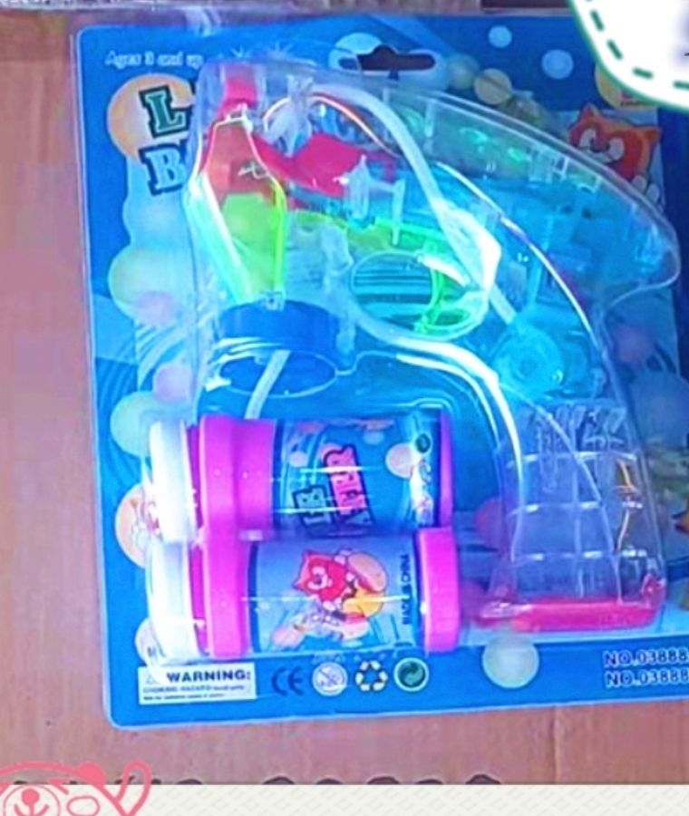 Pistola de burbuja  con luz MOD 03888