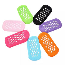 Cargar imagen en el visor de la galería, Guantes de silicona para calcetines, tratamiento exfoliante, mascarilla suave para el cuidado de la piel de los pies, Gel de SPA, guantes  MOD SE-591
