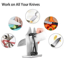 Cargar imagen en el visor de la galería, Afiladores de cuchillos con asiento, afilador profesional, máquina para afilar cuchillos con asiento, accesorios de herramientas de cocina MOD GH-3074
